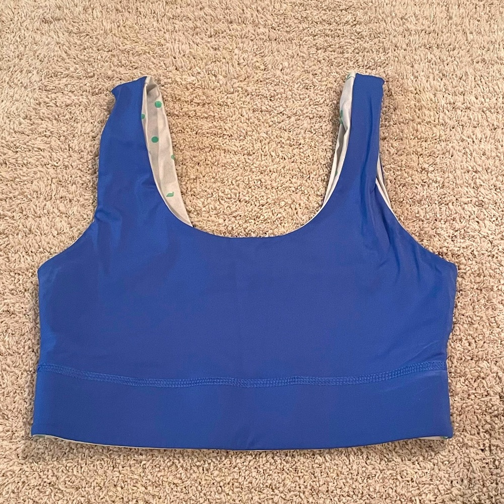 Fabletics sports bra, reversible